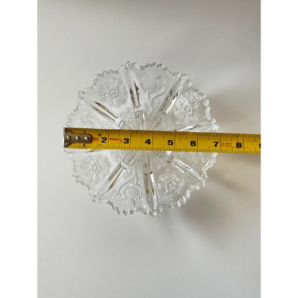 Vintage EAPG Thistle Higbee Master Berry Glass  Bowl - Picture 8 of 8